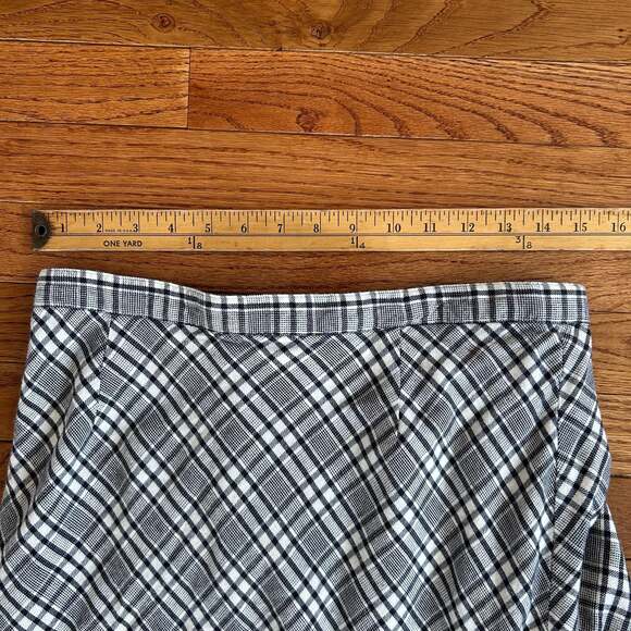 Ellen Orkin Vintage Plaid 100% Cotton Wrap Style Maxi Skirt - Picture 5 of 8